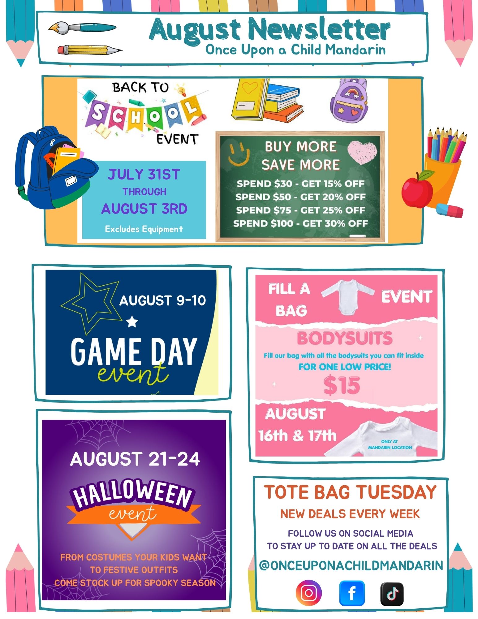 AUGUST NEWSLETTER